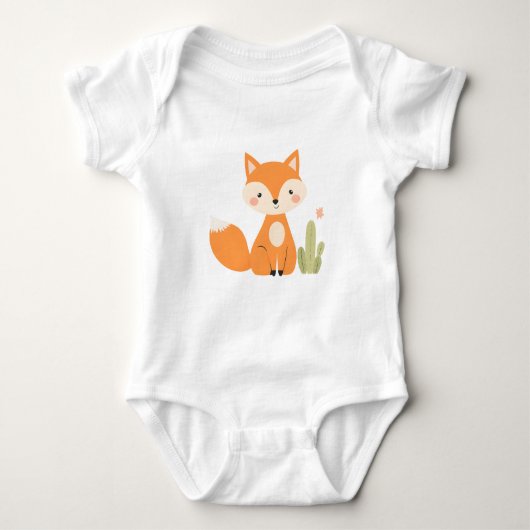 Body Mignonne Fox Baby Jersey Bodysuit (Devant)