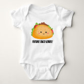 Body Mignonne future amante taco bébé unisex bodysuit (Devant)