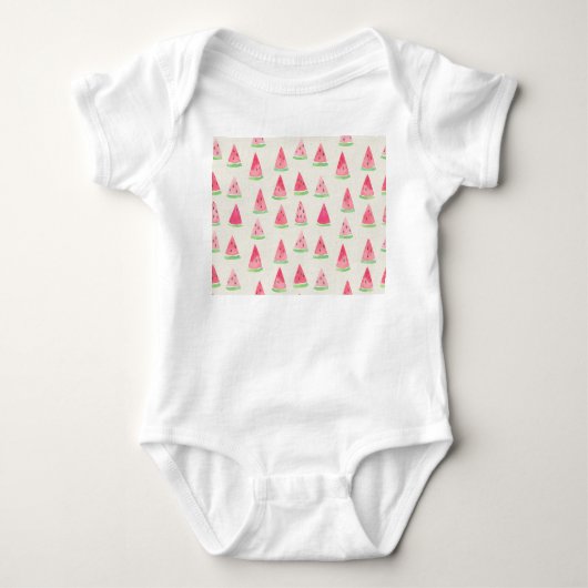 Body Mignonne pastèque : motif d'aquarelle transparente (Devant)