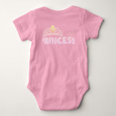Body Mignonne "Princesse Spoiled" Bébé fille Bodysuit - (Dos)