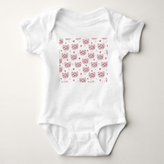 Body Mignons chatons roses et motif de coeurs pour enfa