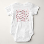 Body Mignons chatons roses et motif de coeurs pour enfa (Dos)
