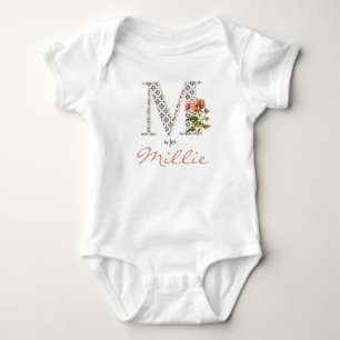 Body Millie Nom Reveal Floral Letter M Girl Whimsical