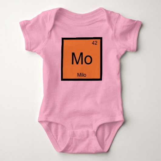 Body Milo Nom Chimie Élément Tableau périodique (Devant)
