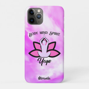BODY MIND SPIRIT YOGA Meditatie Aasana iPhone 11 Pro Hoesje