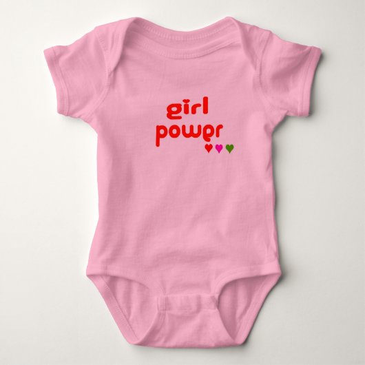 Body Mini Me Retro Girl Power (Devant)