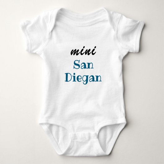 Body Mini San Diegan, Cadeau bébé, Fille, Garçon, Unise (Devant)