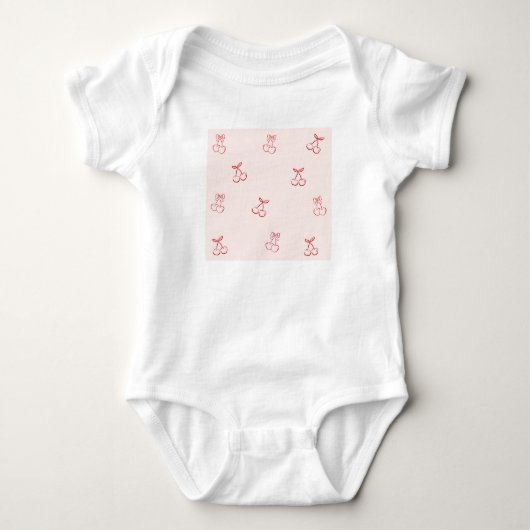 Body Minimalisme de contour de cerise (Devant)