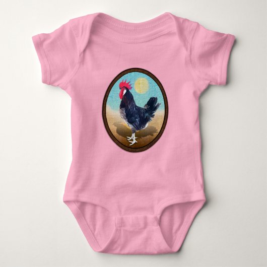 Body Minorque Rooster Vintage Oval (Devant)