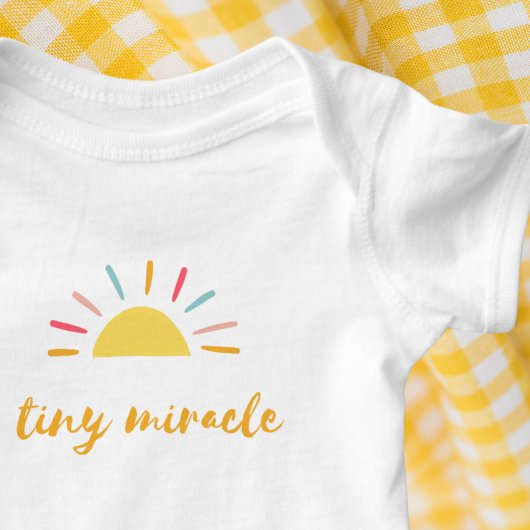Body Minuscule Miracle jaune soleil