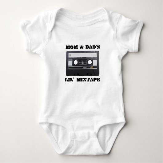 Body MixTape Baby Jersey, Blanc (Devant)