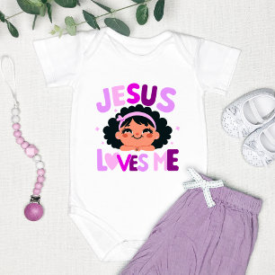 Body Modèle violet "Jésus m'aime"