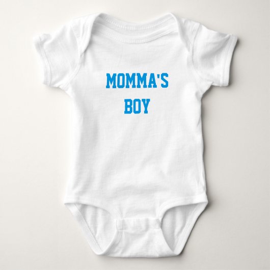 Body "MOMMA'S BOY" Bébé Boy Coton Bodysuit (Devant)
