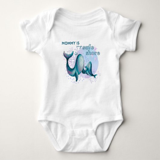 Body Mommy is my safe shore - baby bodysuit (Devant)