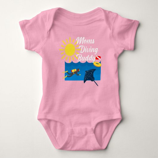Body Moms Diving Buddy Design - Bodysuit Baby Jersey (Devant)