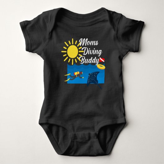 Body Moms Diving Buddy Design - Bodysuit Baby Jersey (Devant)