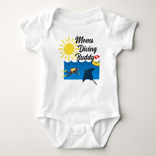 Body Moms Diving Buddy Design - Bodysuit Baby Jersey (Devant)