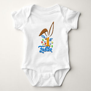 Body Mon 1er Garçon de Pâques Bodysuit blanc - Pâques
