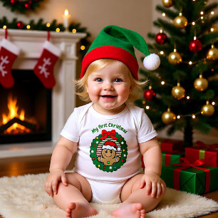 Body 🎄 Mon 1er Noël pour le mignon nouveau-né3