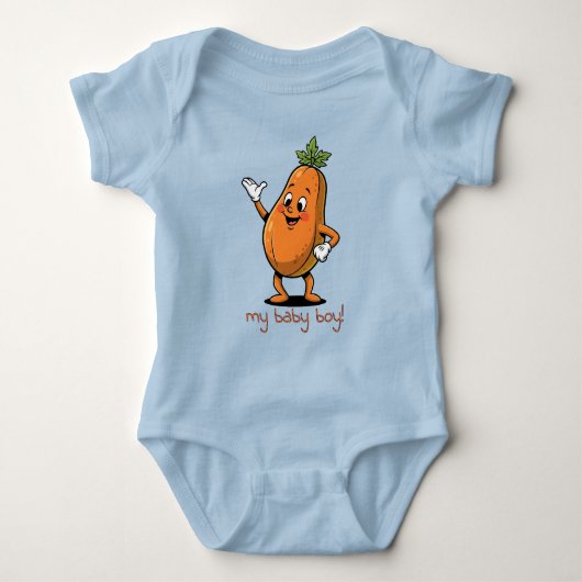 Body Mon bébé garçon Papaye heureux (Devant)
