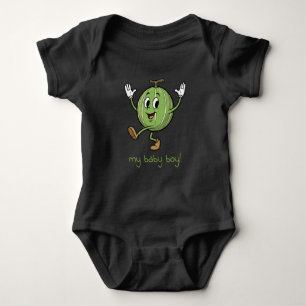 Body Mon bébé garçon Pastèque joyeuse