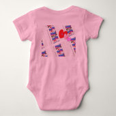 Body Mon bébé, ma Saint Valentin, chemise bébé (Dos)