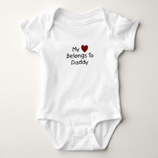 Body Mon coeur appartient à la combinaison de papa
