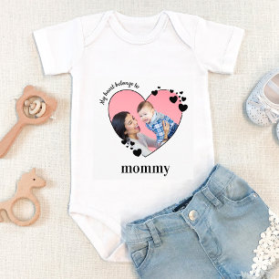 Body Mon Coeur Appartient À Maman Photo Personnalisée D