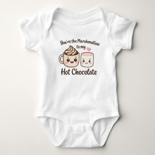 Body Mon doux bébé en marshmallow et chocolat chaud (Devant)