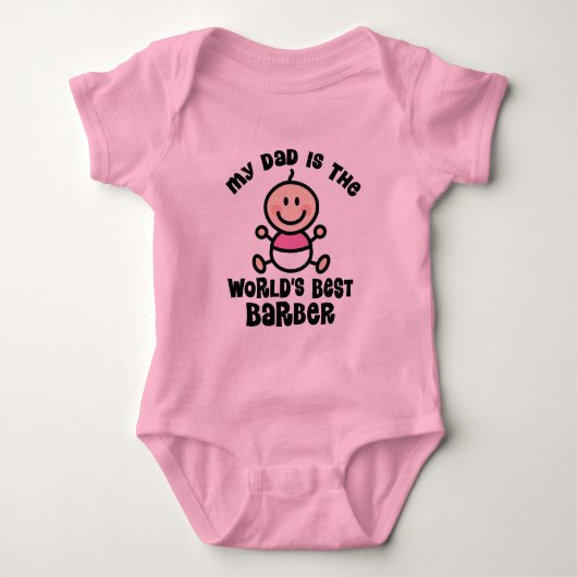 Body Mon papa est le meilleur coiffeur des mondes (Devant)