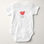 Body Mon petit tulipe de fleurs (Dos)