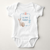 Body Mon premier bébé bleu Pâques (Devant)