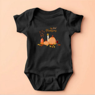 Body Mon premier bébé en bodysuit pour Thanksgiving