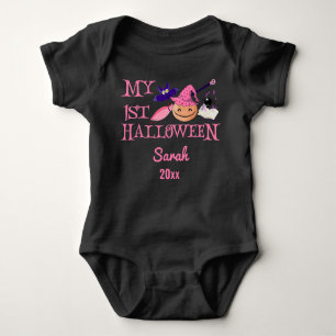 Body mon premier halloween bébé fille nom personnalisé 