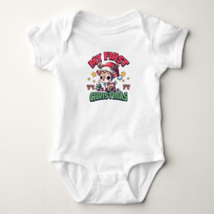 Body Mon premier Noël - Adorable Baby Reindeer Design