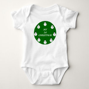 Body Mon premier Noël Custom Snowman Baby