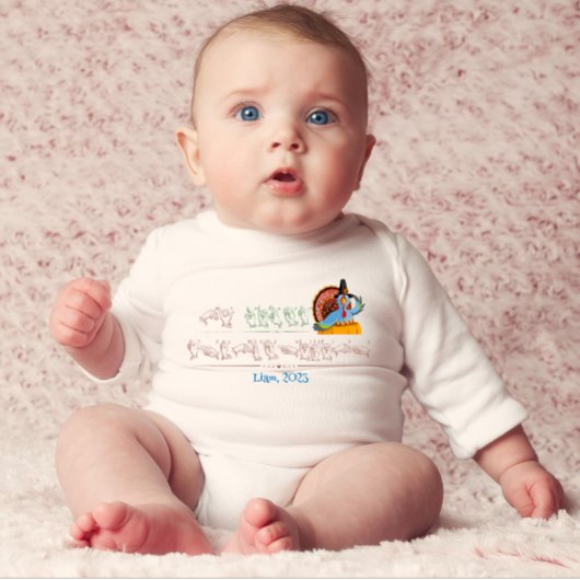 Body Mon premier nom d'action de grâces blanc