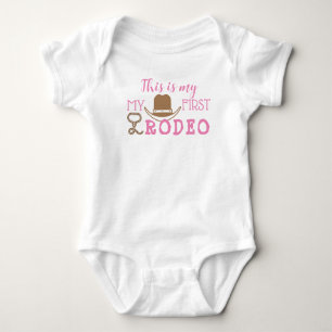 Body Mon premier rodéo Anniversaire fille 1er Cowboy We