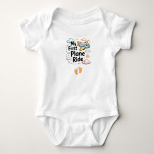 Body Mon premier vol, tenue de voyage en avion, bébé 
