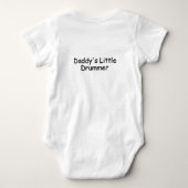 Body Monogram Drum Set Daddy's Little Drummer Back (Dos)