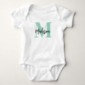 Body Monogramme avec nom de script (Devant)