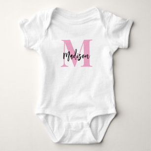 Body Monogramme avec nom de script