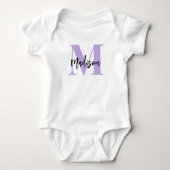 Body Monogramme avec nom de script (Devant)