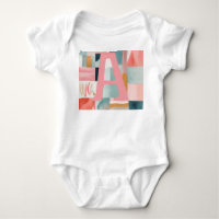 Monogramme lettre A en aquarelle abstraite moderne