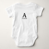 Body Monogramme majuscule masculine ajouter un nom past (Dos)