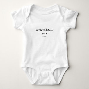 Body monogramme simple personnalisé ajoutez votre nom m
