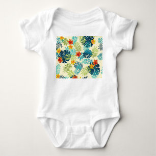 Body Monstère tropicale Hibiscus Motif d'été