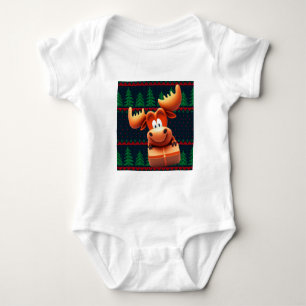 Body Moose caricaturale avec maillot de Noël Femmes