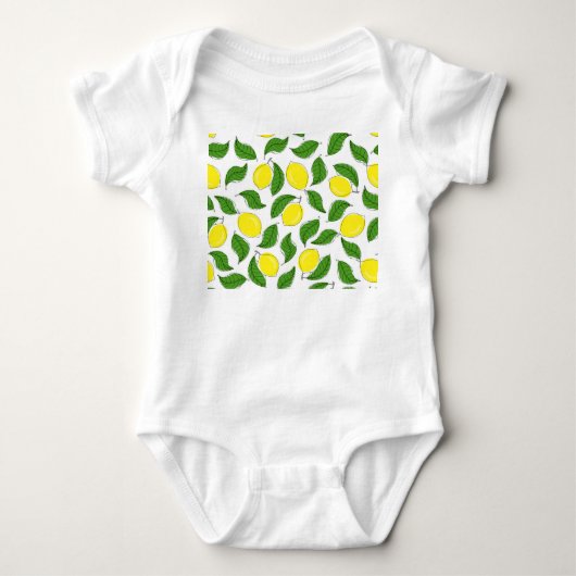Body Motif Citrons Vifs Feuilles Vertes (Devant)