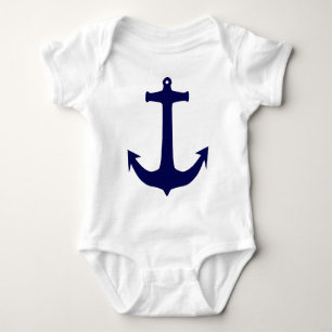 Body Motif d'ancre nautique bleue